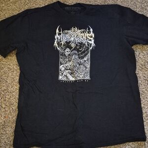 Hot Topic Black and White Graphic Tee